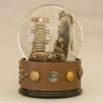 Knight Moves snow globe