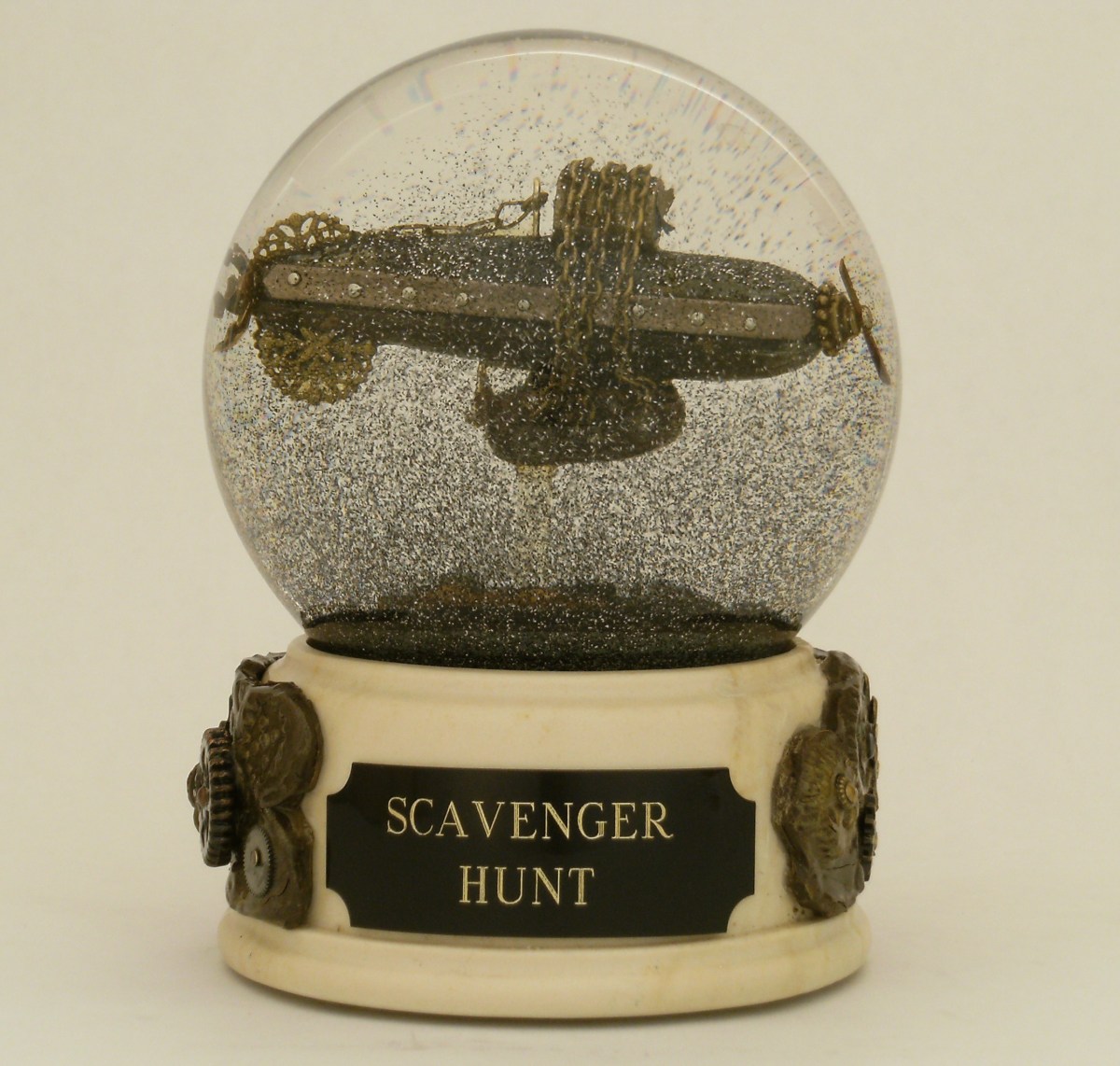Scavenger Airship snow globe