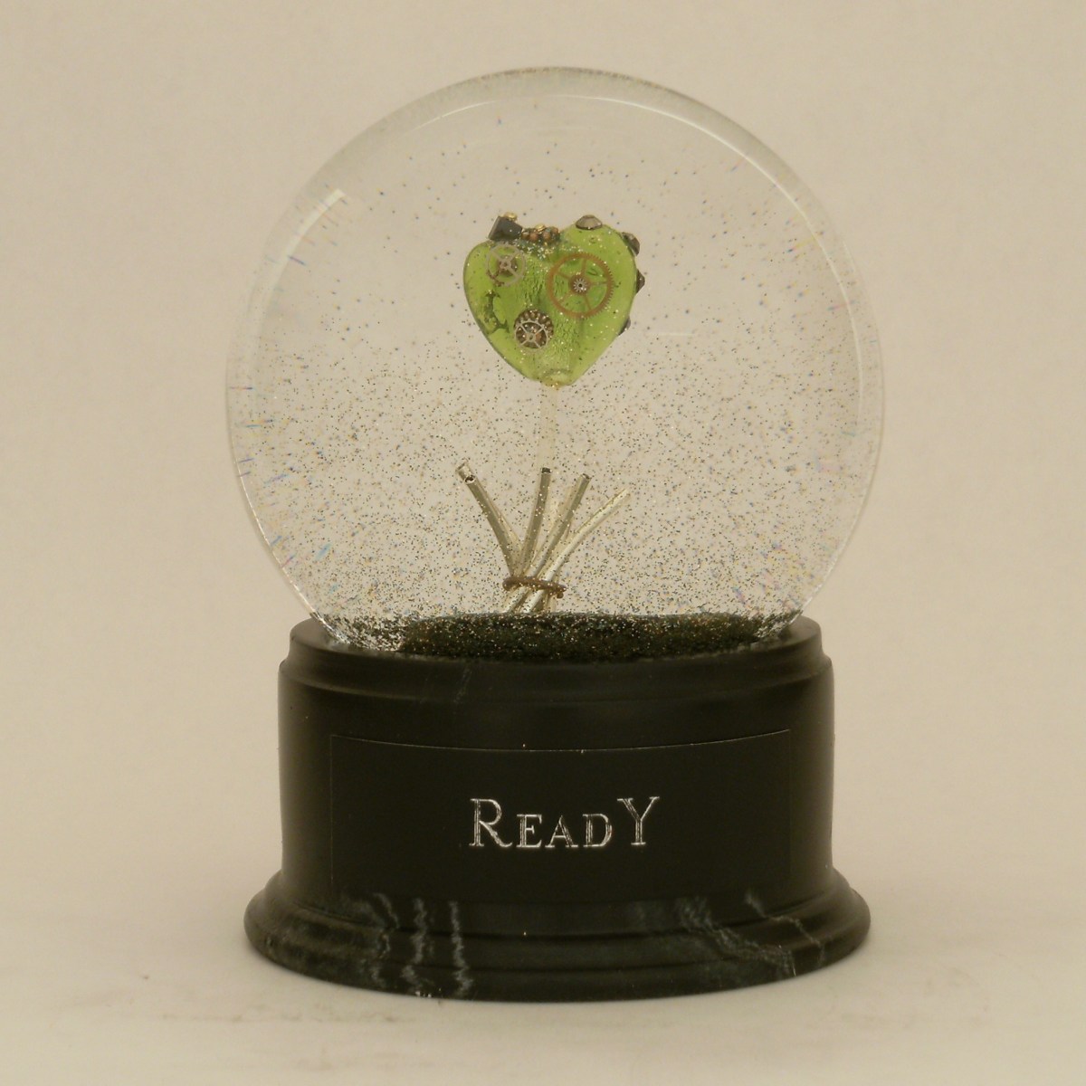 READY - one of a kind snow globe, Camryn Forrest Designs, 2012