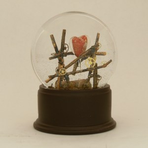 Survivor - one of a kind snow globe - Camryn Forrest Designs 2012