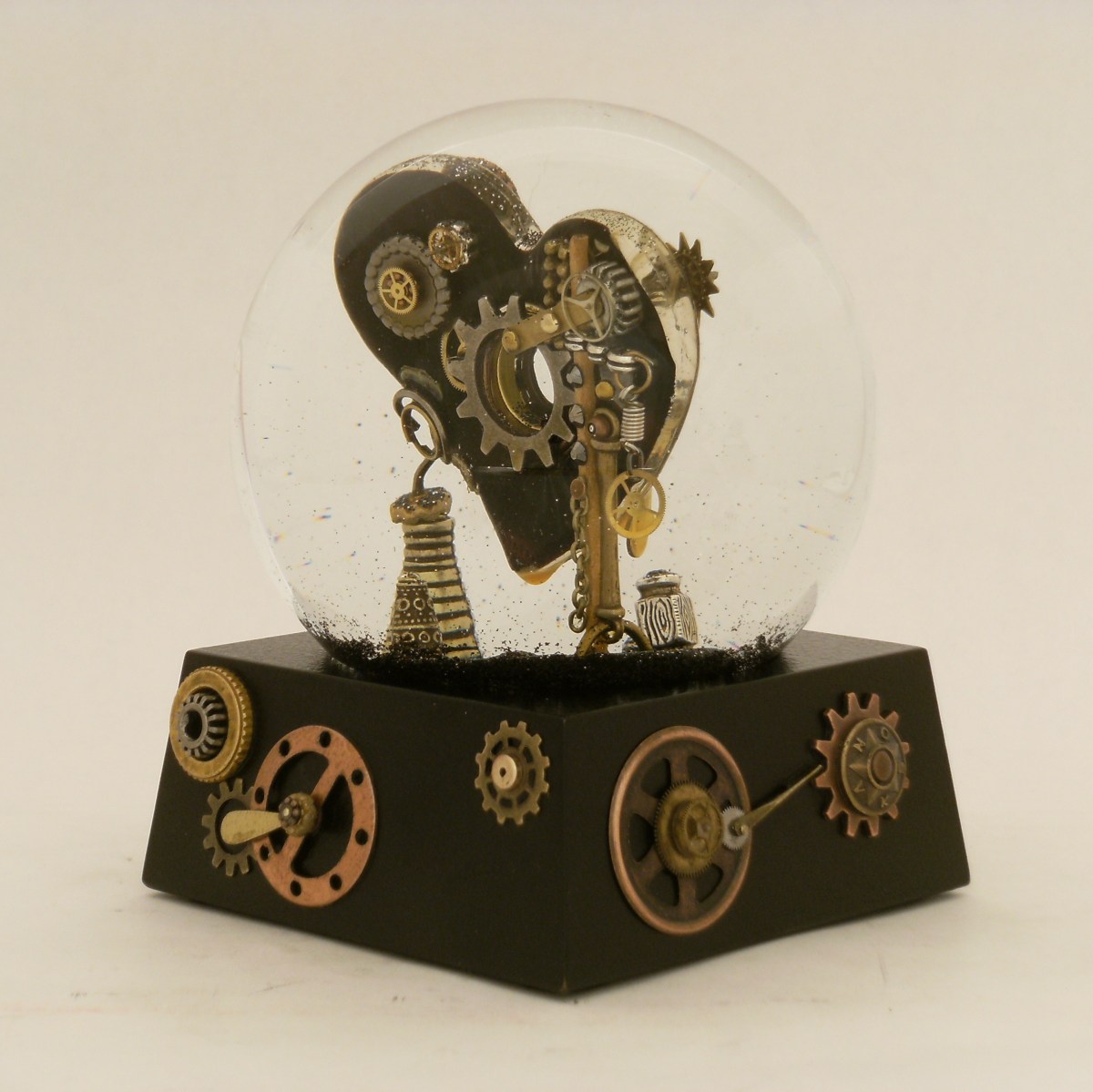 Work in Progress Heart snow globe, Camryn Forrest Designs 2013