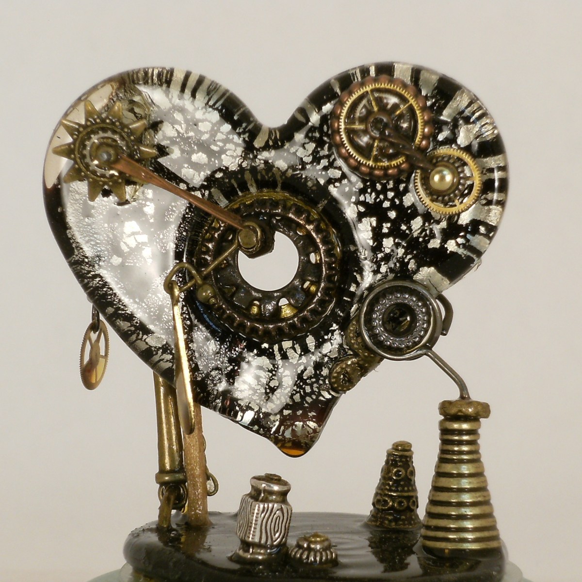 Work in Progress Heart snow globe, Camryn Forrest Designs 2013