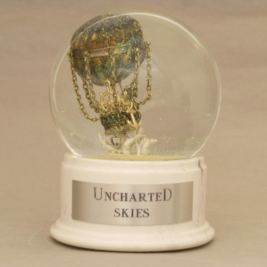 Uncharted Skies snow globe by Camryn Forrest Designs