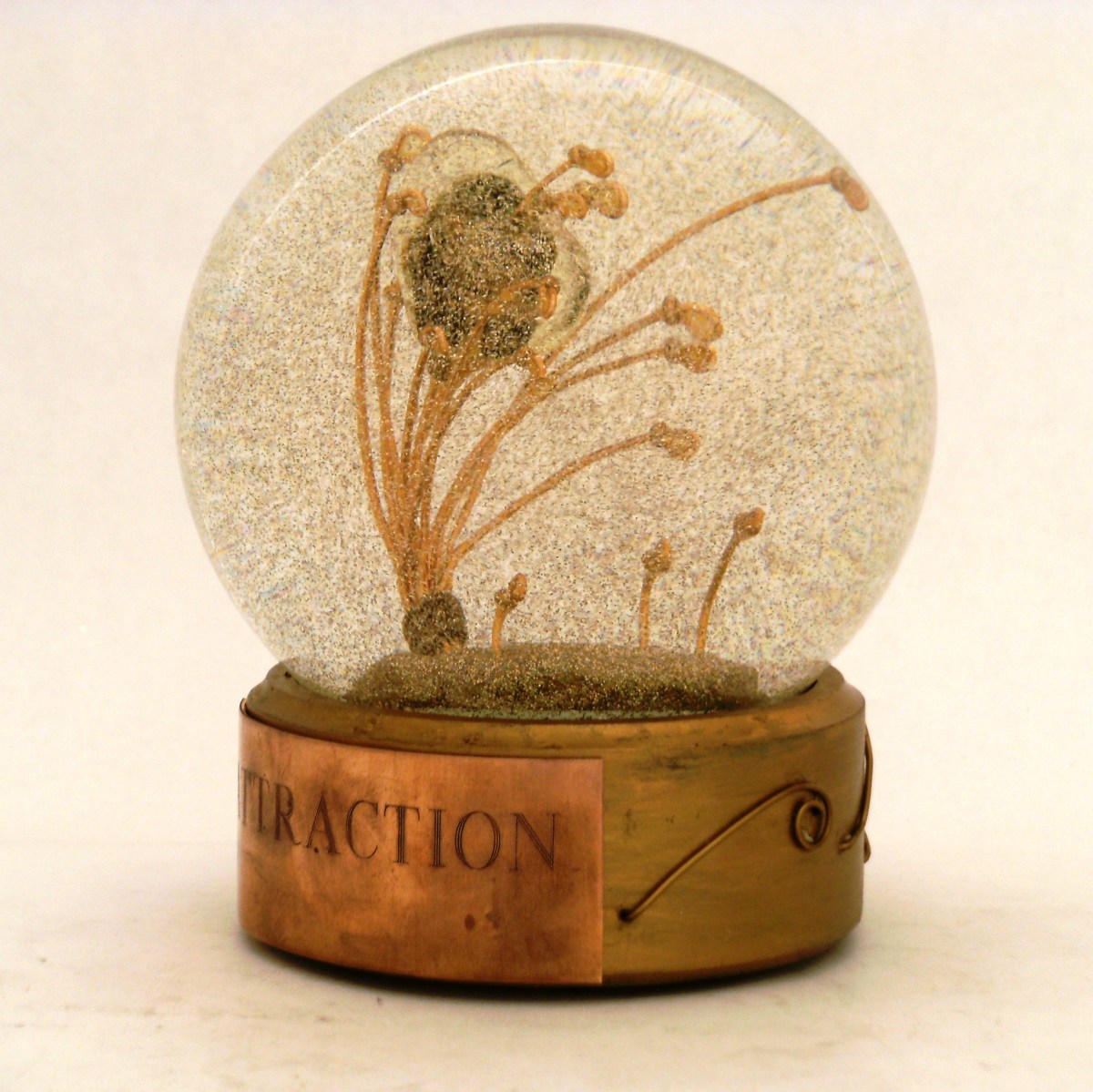 Attraction copper heart snow globe, Camryn Forrest Designs