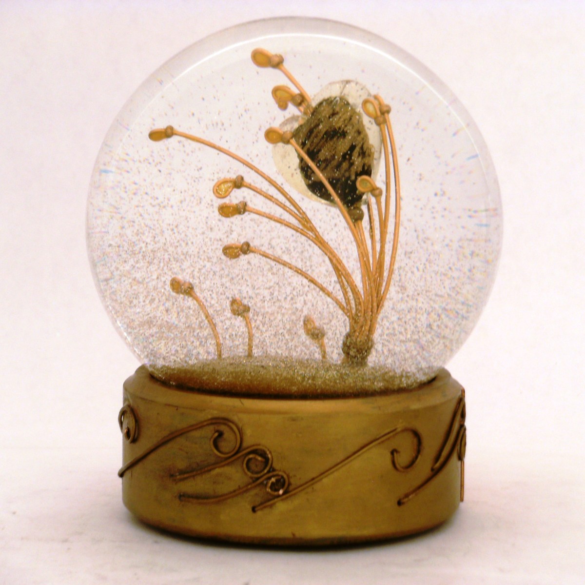 Attraction copper heart snow globe, Camryn Forrest Designs