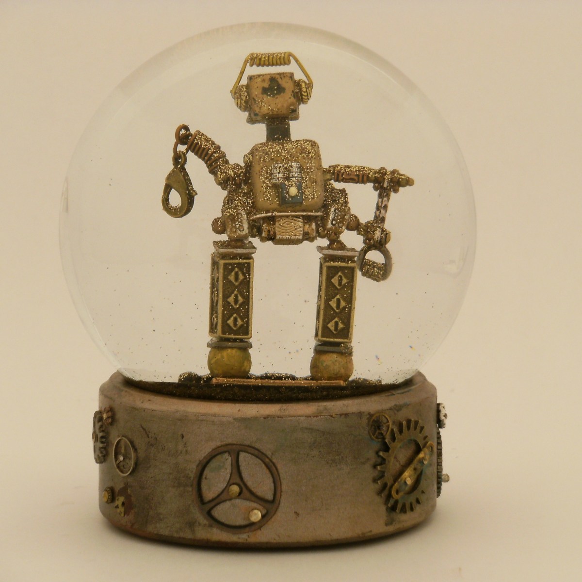 ProtoDroid - robot snow globe Camryn Forrest Designs 2013