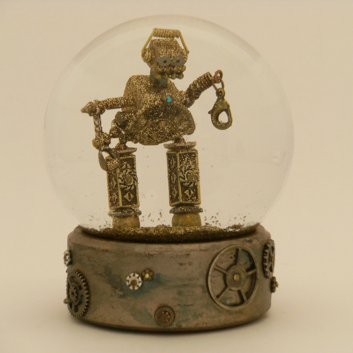 ProtoDroid - robot snow globe Camryn Forrest Designs 2013