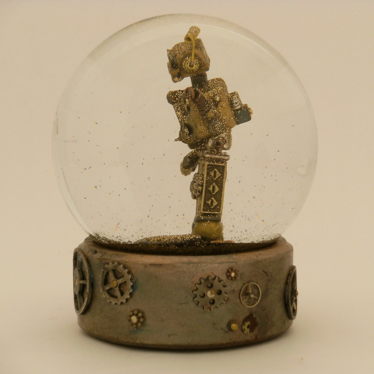 ProtoDroid - robot snow globe Camryn Forrest Designs 2013
