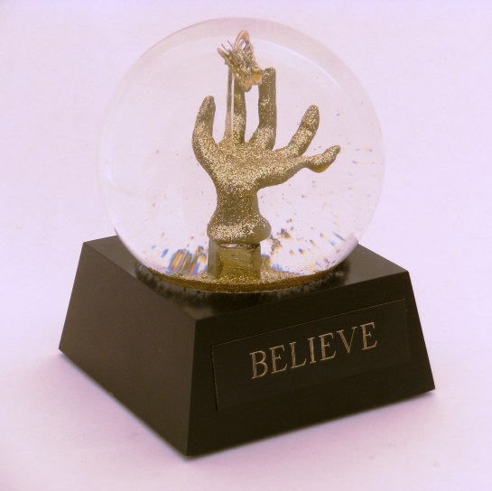 Believe - one of a kind snow globe, Camryn Forrest Designs 2013