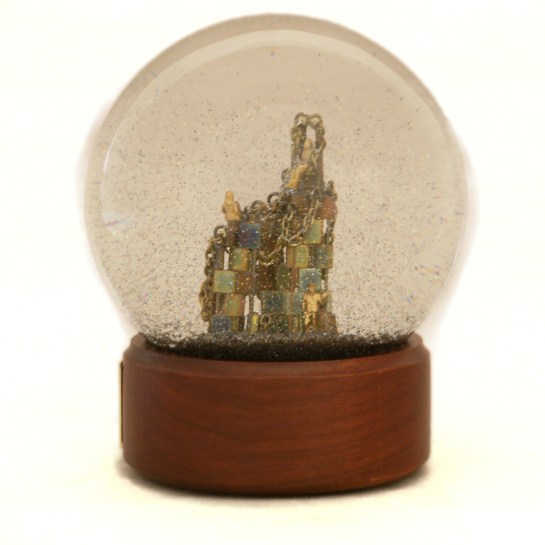 Waiting for Instructions custom snow globe, Camryn Forrest Designs 2013