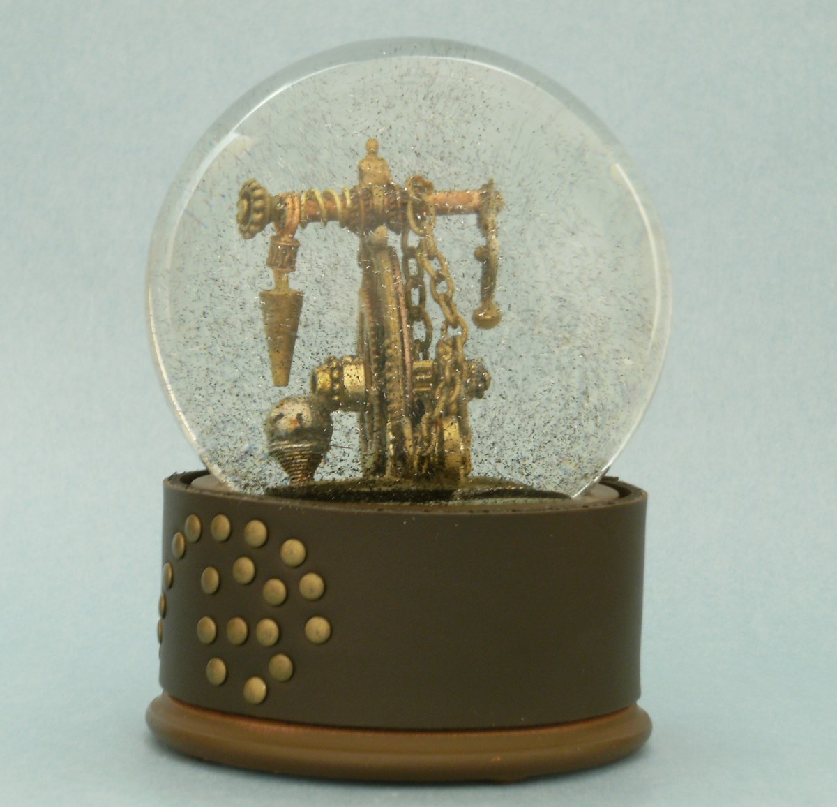 Steampunk My Ride penny farthing snow globe by Camryn Forrest Designs 2013