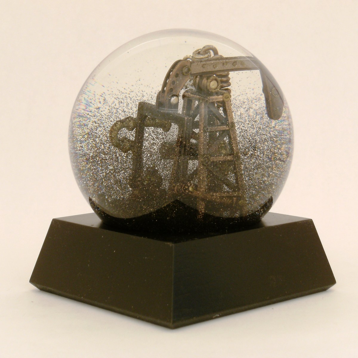 Oil Well that Ends Well, custom snow globe by Camryn Forrest Designs 2013