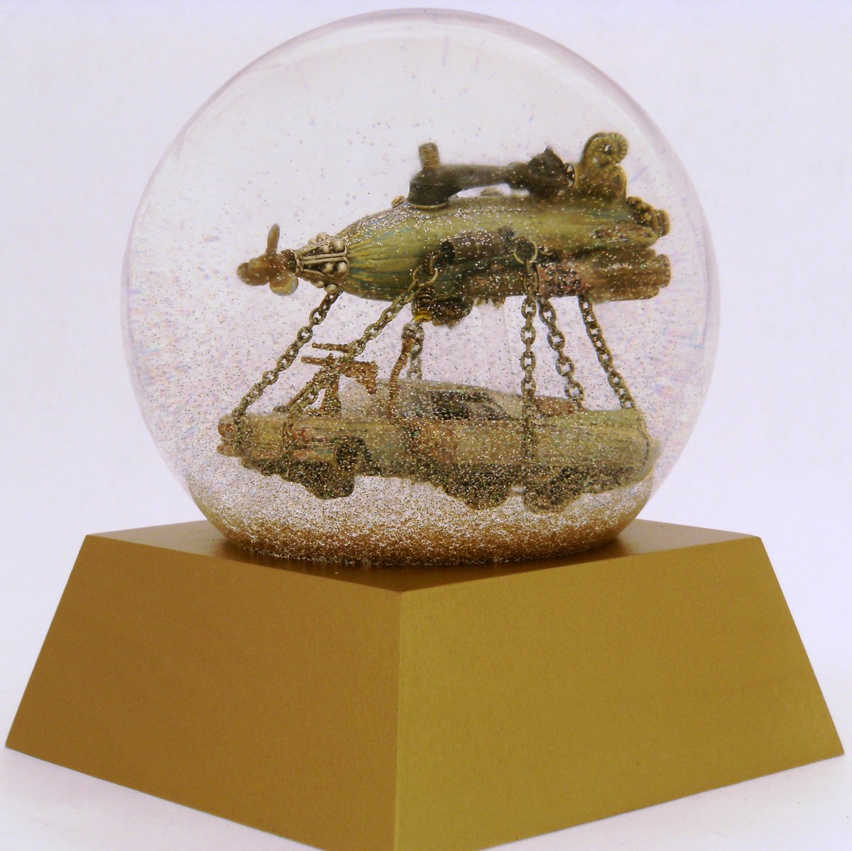 Airship Cadillac waterglobe, Camryn Forrest Designs 2013