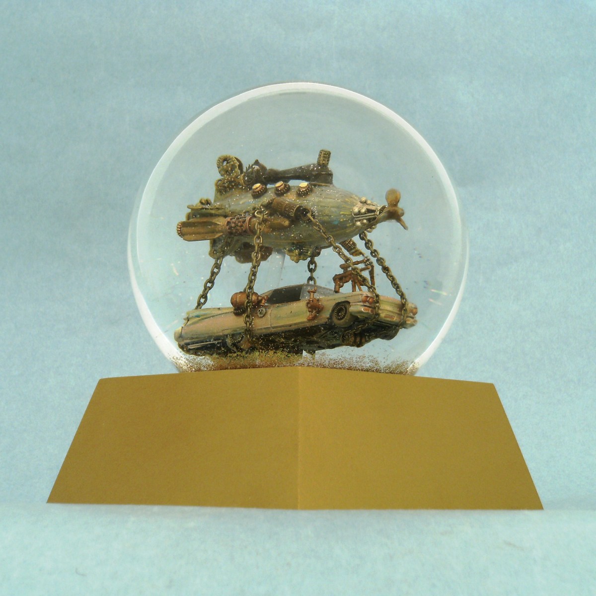 Airship Cadillac waterglobe, Camryn Forrest Designs 2013