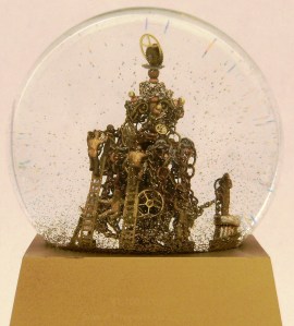 Making Christmas Time snow globe, Camryn Forrest Designs, Denver, CO