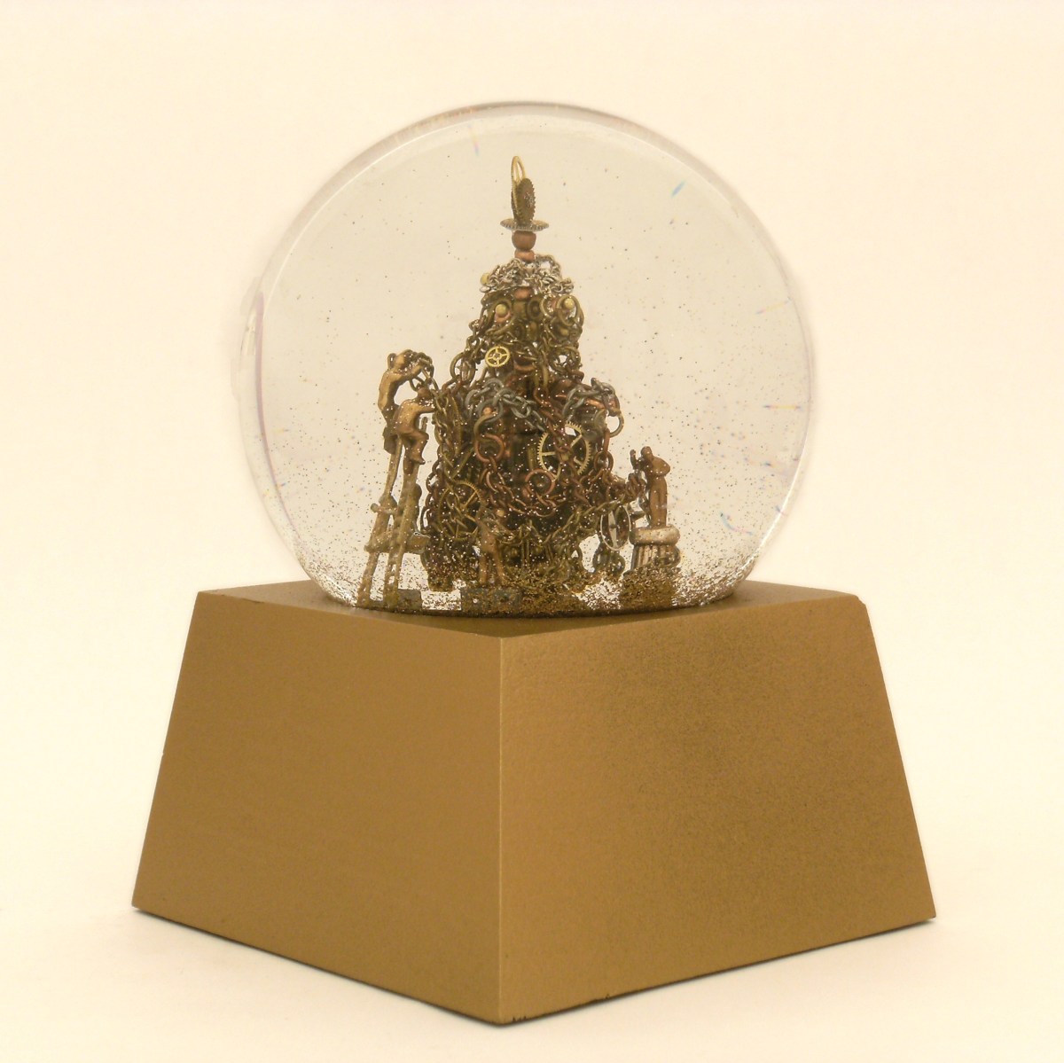 Making Christmas Time custom snow globe, Camryn Forrest Designs, 2013