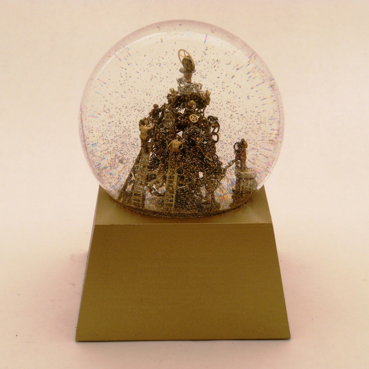 Making Christmas Time custom snow globe, Camryn Forrest Designs, 2013