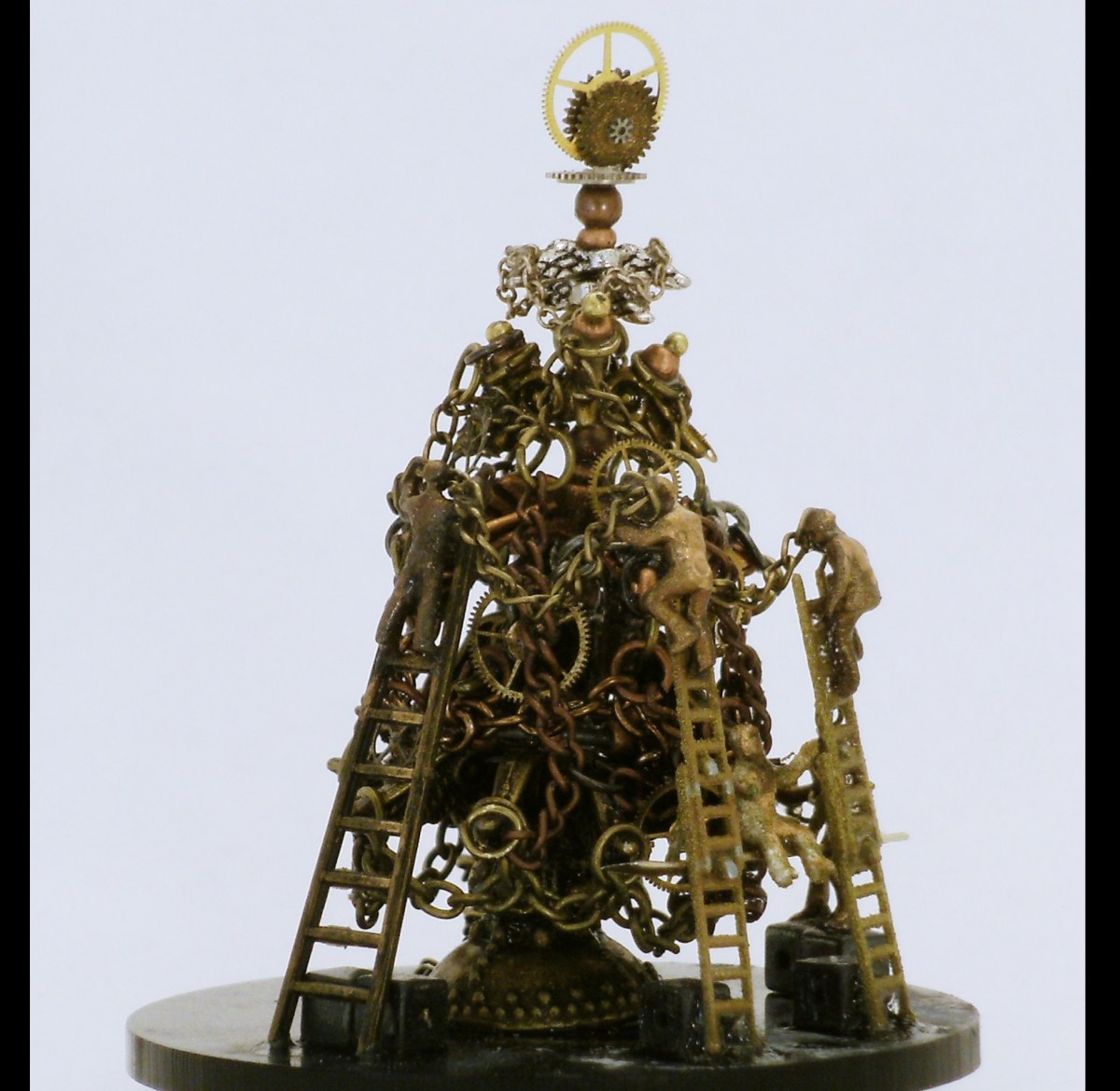 Detail, Making Christmas Time custom snow globe, Camryn Forrest Designs, 2013