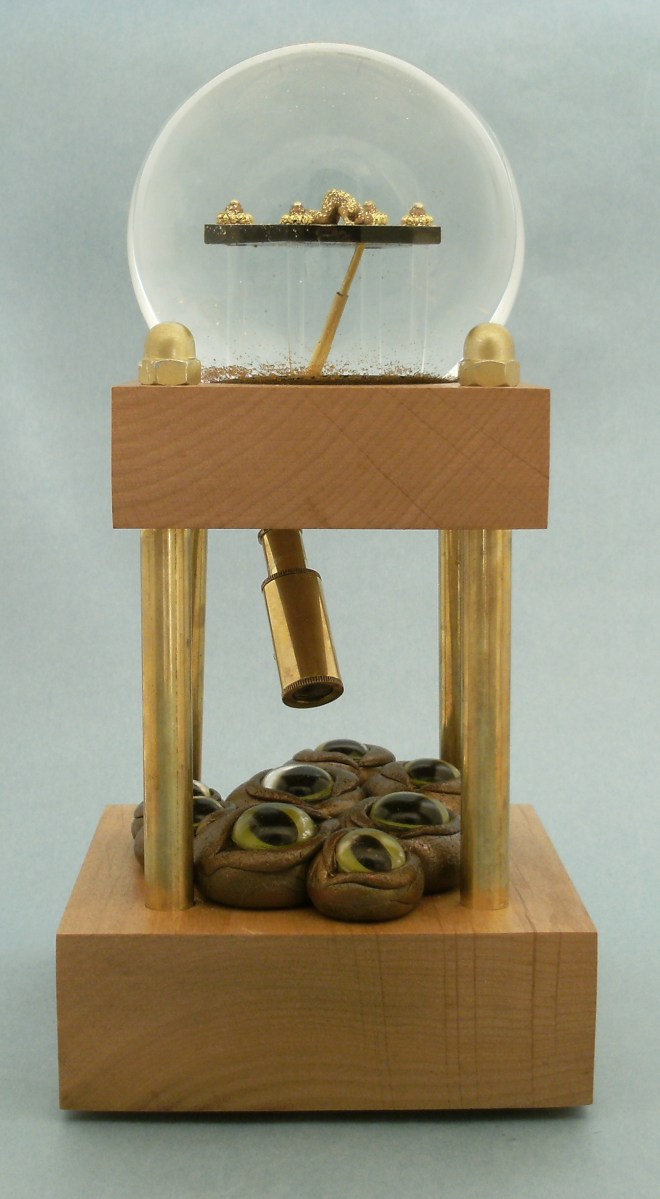 Things Are Looking Up custom snow globe, Camryn Forrest Designs 2014