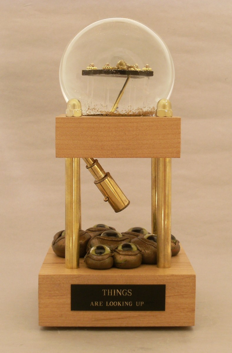 Things Are Looking Up custom snow globe, Camryn Forrest Designs 2014