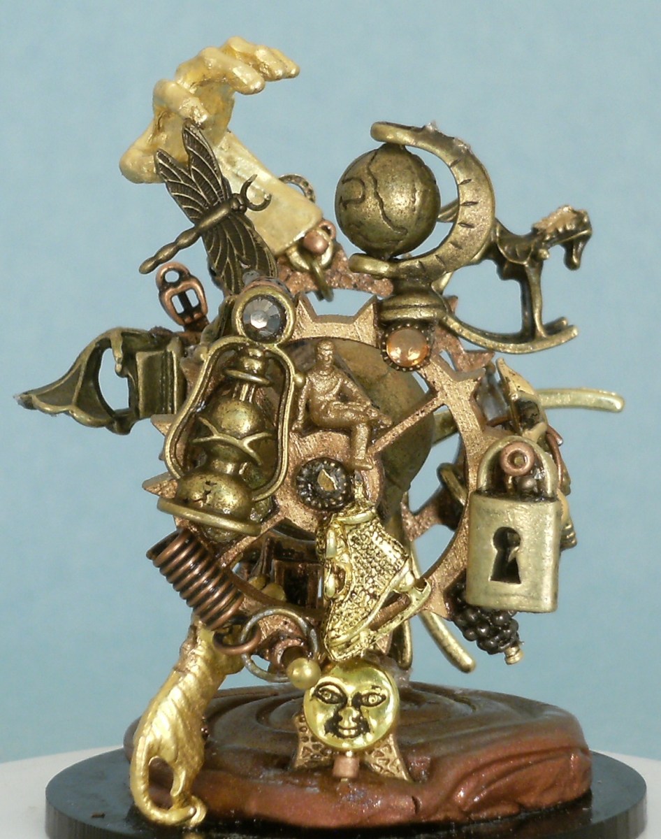 Random Thoughts Snowglobe Detail, Camryn Forrest Designs 2014