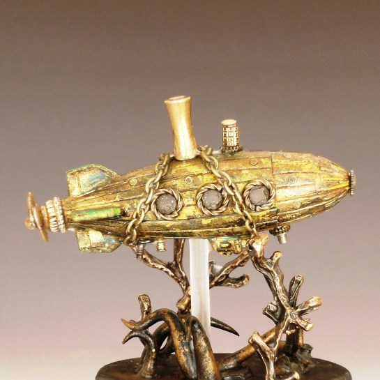 detail Below the Storm snow globe, Camryn Forrest Designs 2014