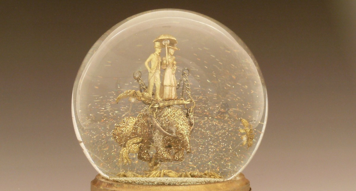 Partly Cloudy, Chance of Ants: one of a kind snow globe water globe, Camryn Forrest Designs, Denver Colorad