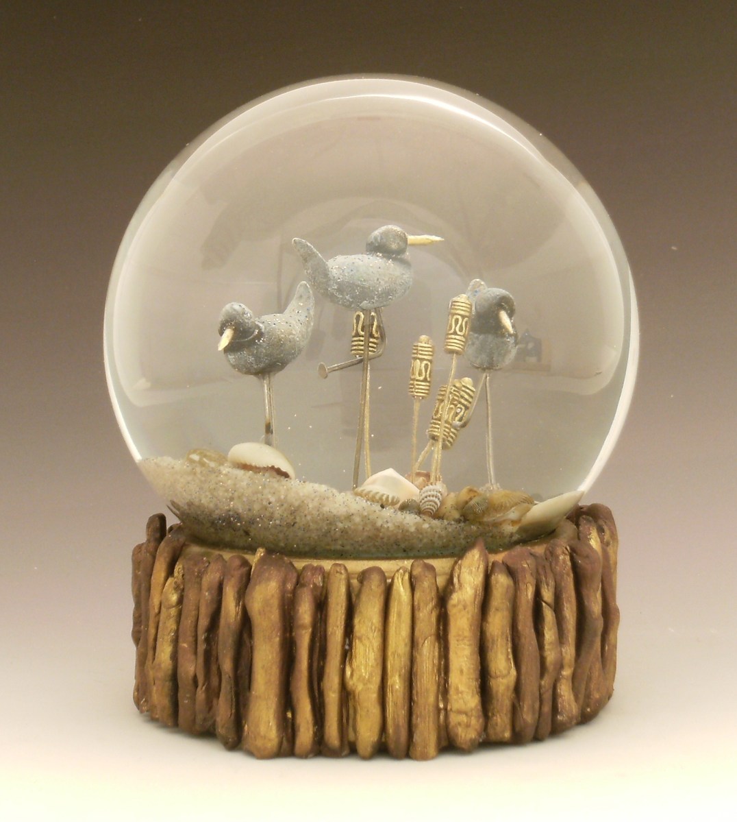 Shore Enough one of a kind waterglobe/snow globe, Camryn Forrest Designs 2014