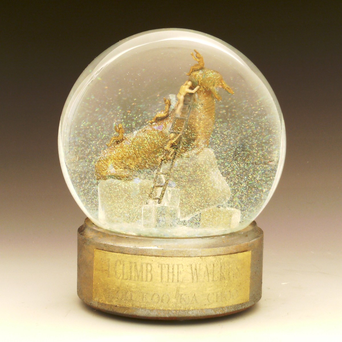 Snow Globe "I Climb the Walrus" Camryn Forrest Designs, Denver Colorado
