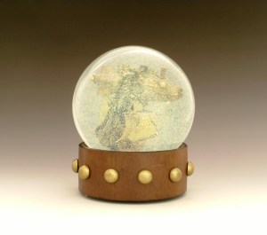 Renegade Airship snow globe, Camryn Forrest Designs, Denver, Colorado