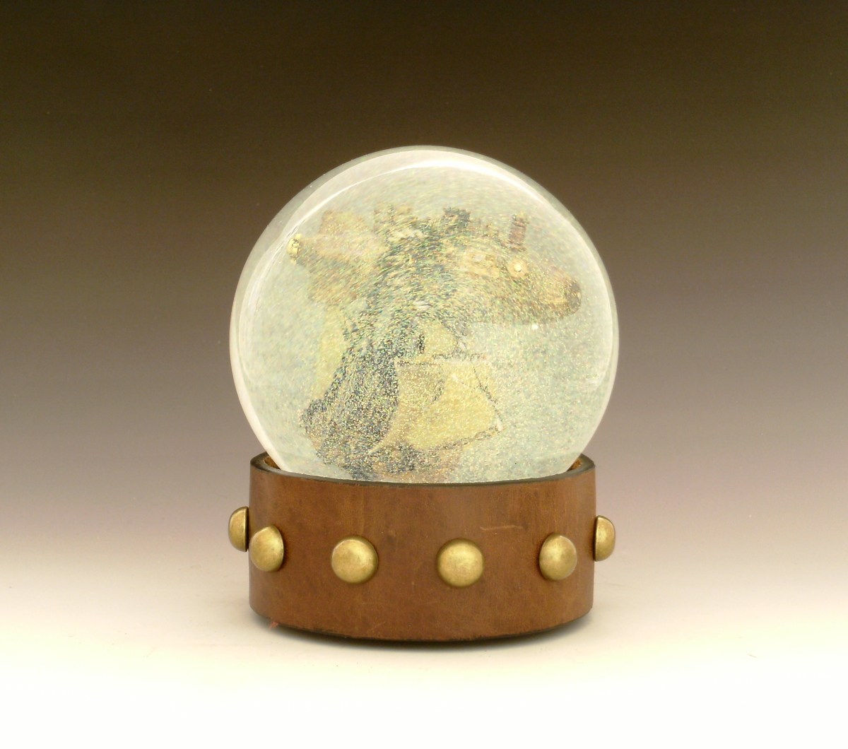 Renegade Airship snow globe, Camryn Forrest Designs, Denver, Colorado