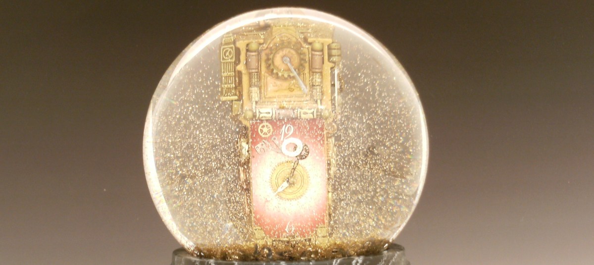 Its_About_Time snowglobe CamrynForrestDesigns, Denver, Colorado