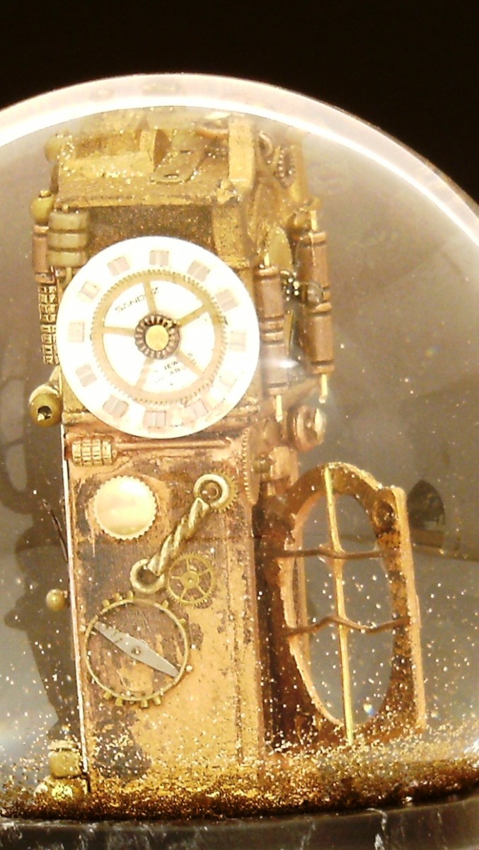 Its_About_Time snowglobe CamrynForrestDesigns, Denver, Colorado