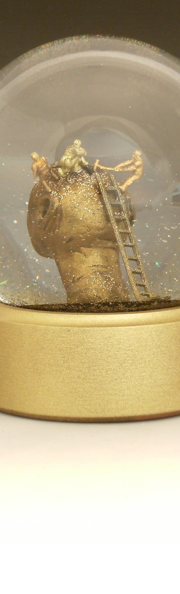 Deep Thoughts snow globe, Camryn Forrest Designs, Denver, Colorado USA