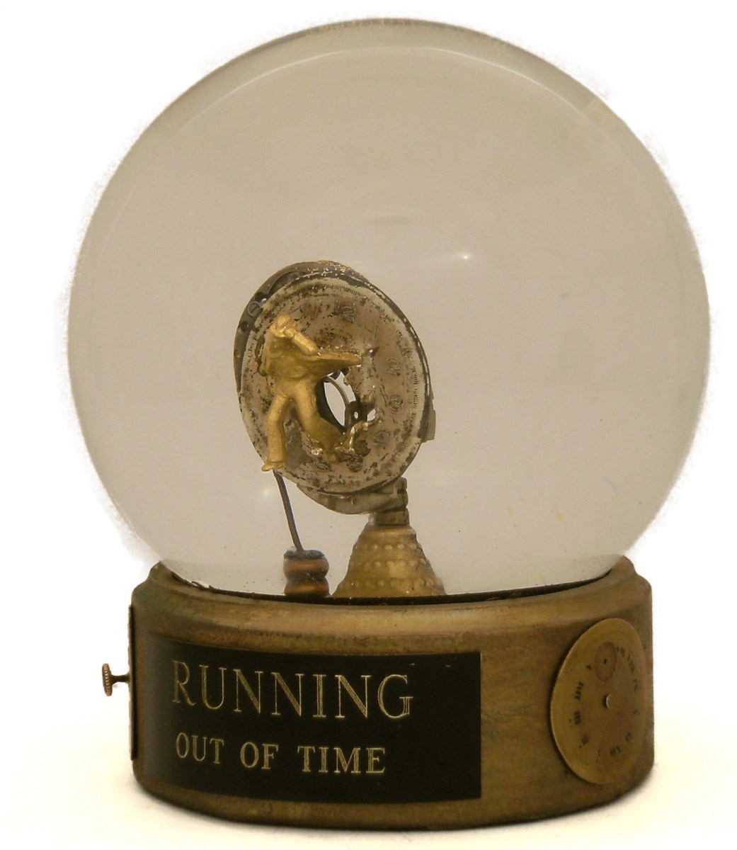 Running Out of Time_snowglobe by Camryn Forrest Design