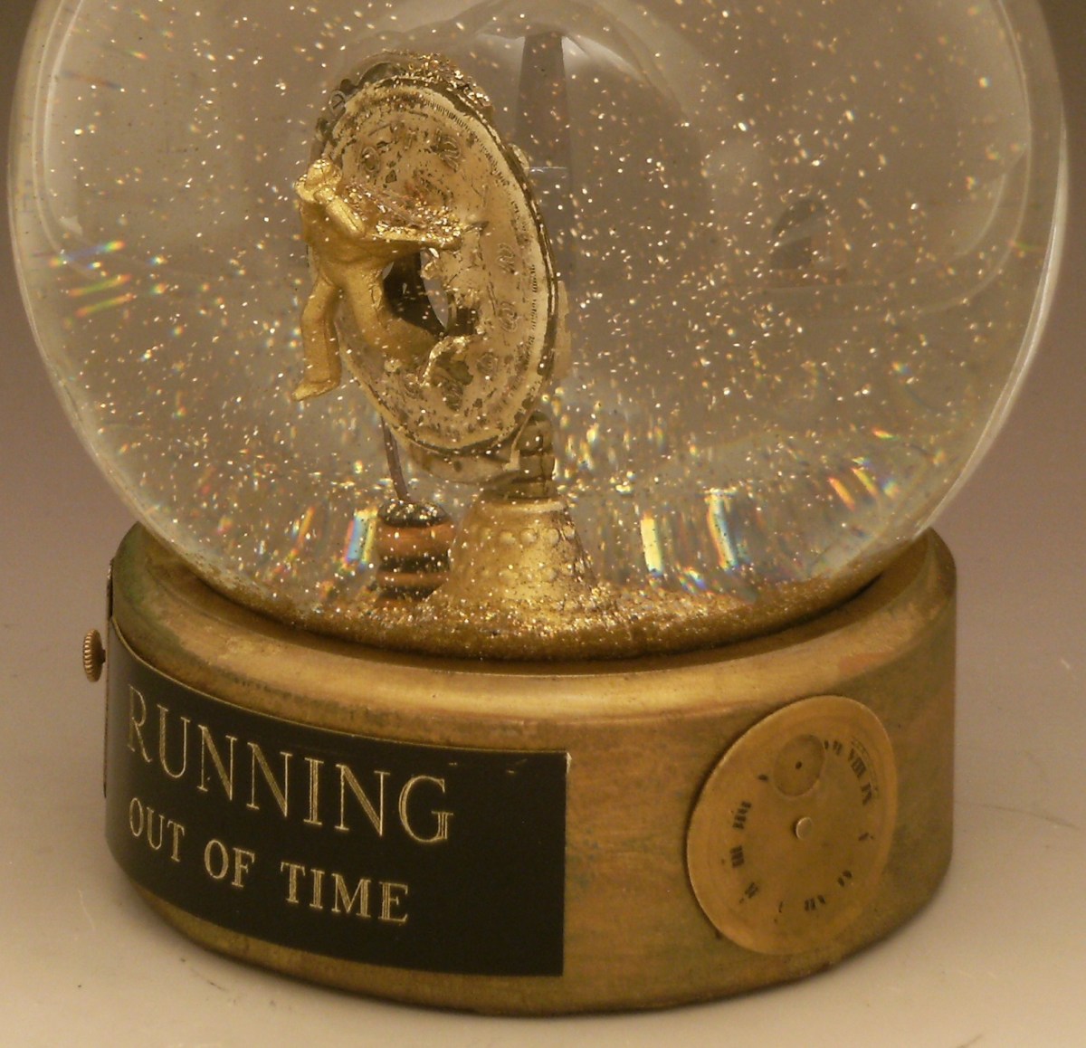 Running Out of Time_snowglobe by Camryn Forrest Design