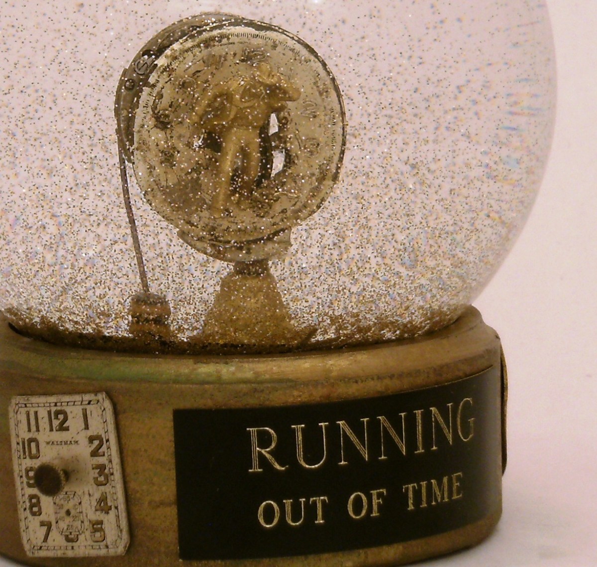 Running Out of Time_snowglobe by Camryn Forrest Design