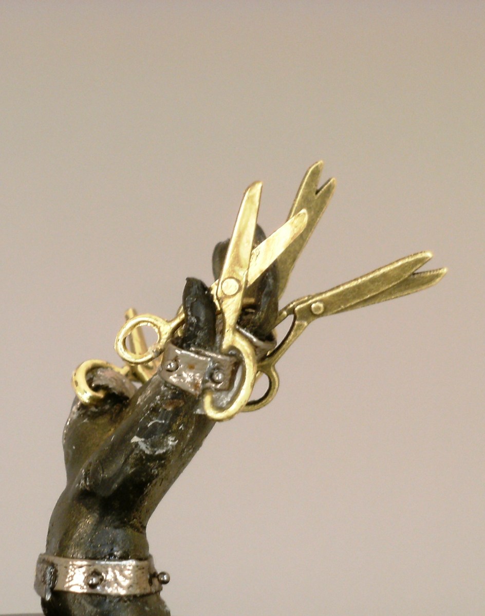 Scissorhands sparkle snow globe, Camryn Forrest Designs, 2015