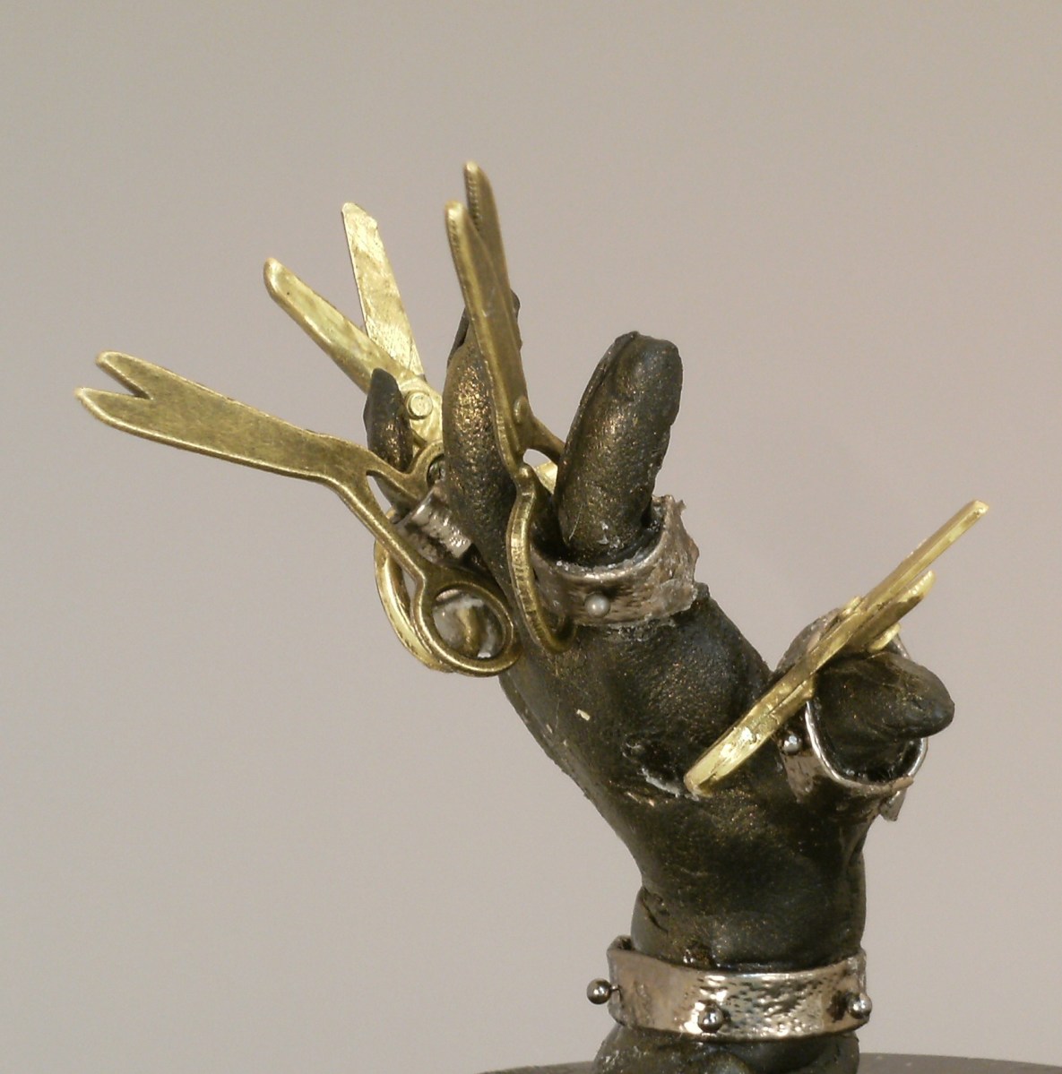 Scissorhands sparkle snow globe, Camryn Forrest Designs, 2015