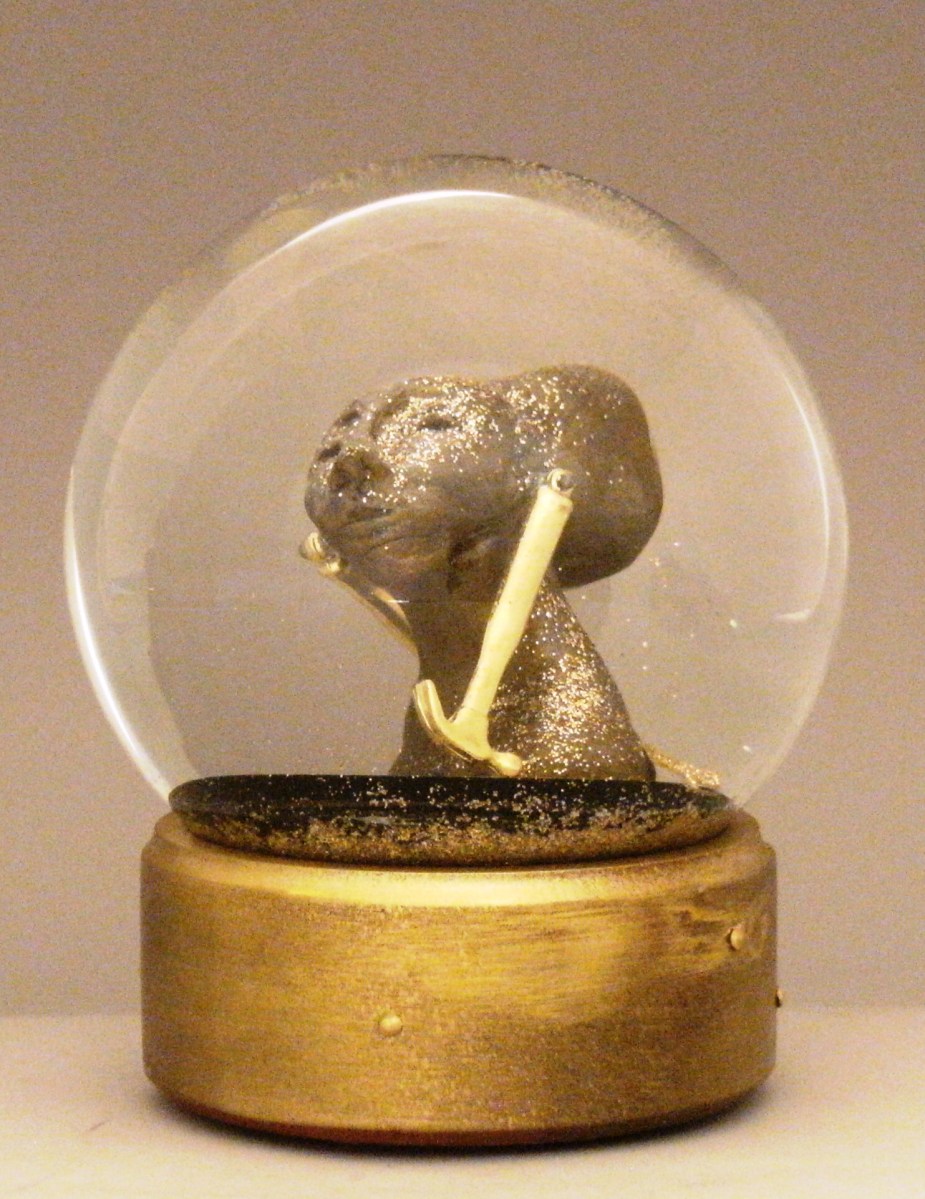 Hammerhead snow globe Camryn Forrest Designs 2015