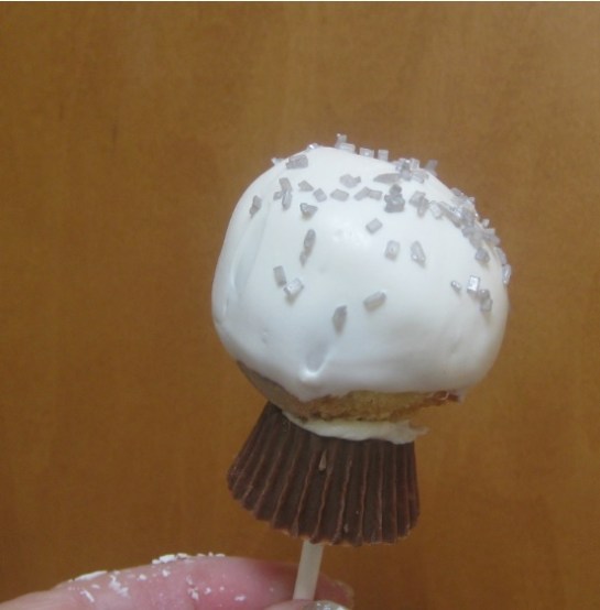 snowglobe cake pop