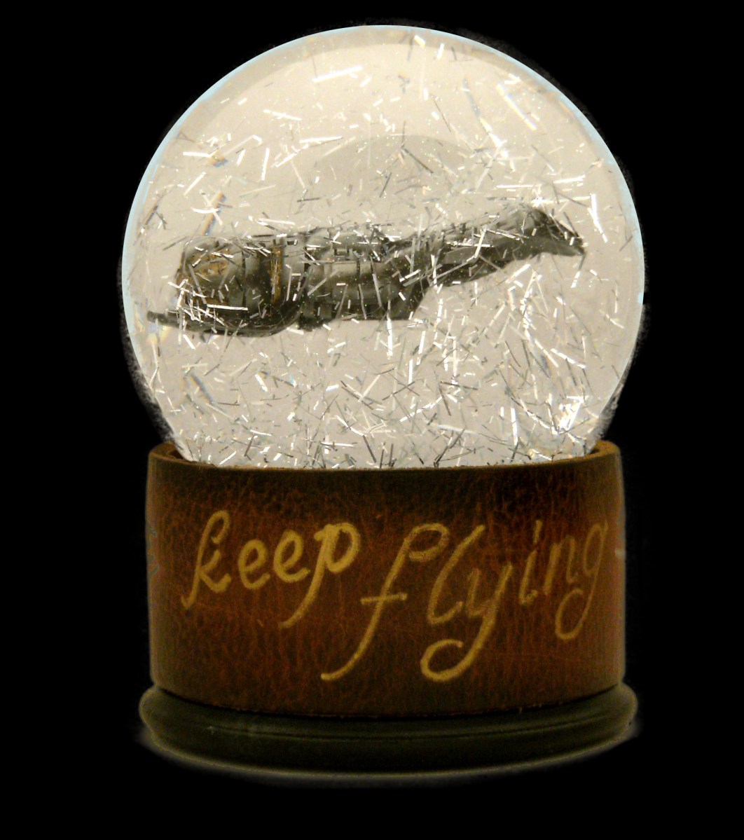 Keep Flying custom snow globe Camryn Forrest Designs Denver Colorado 2016