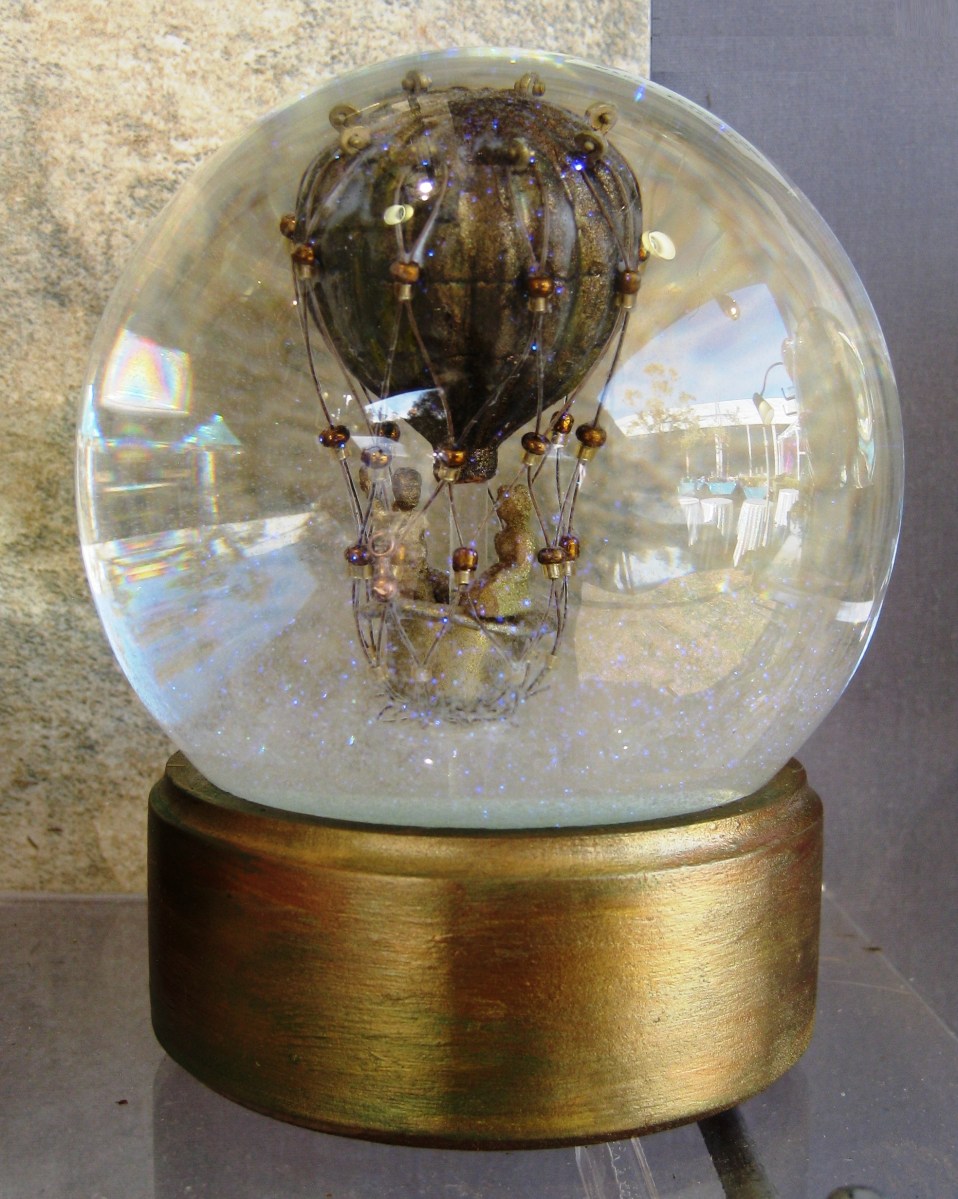 Grand Adventure balloon snow globe Camryn Forrest Designs Denver Colorado USA