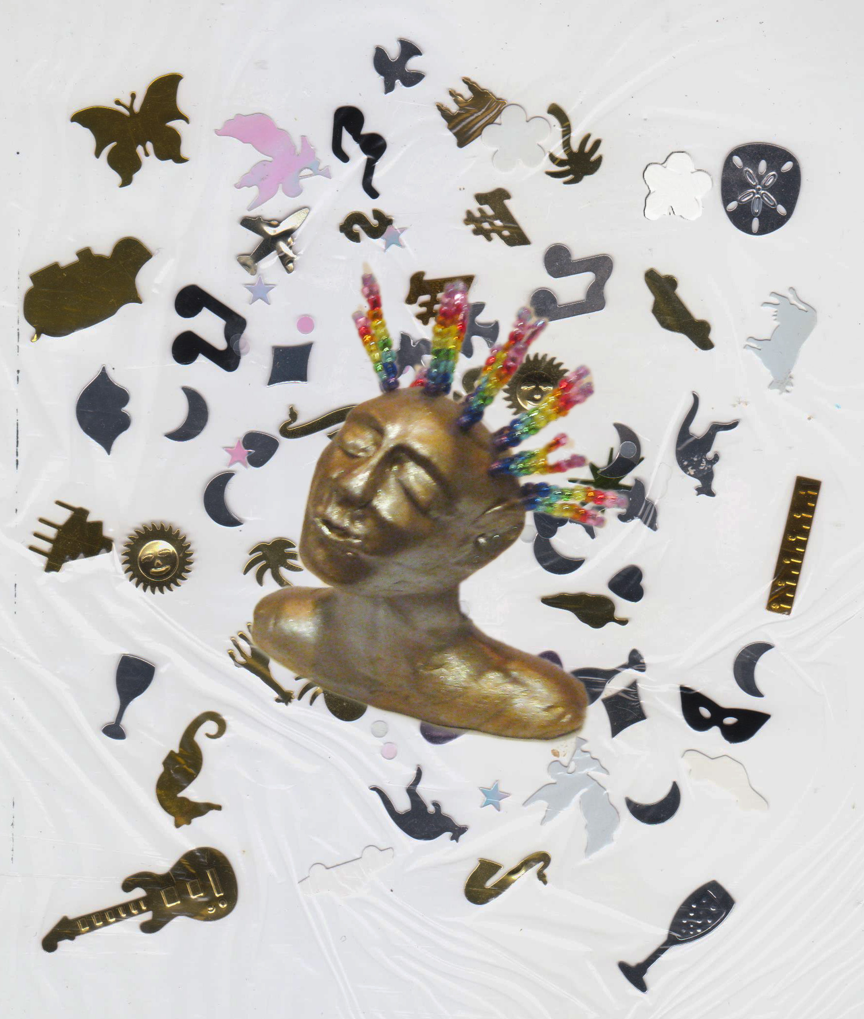 Happy Thoughts confetti detail, Camryn Forrest Designs Denver Colorado USA