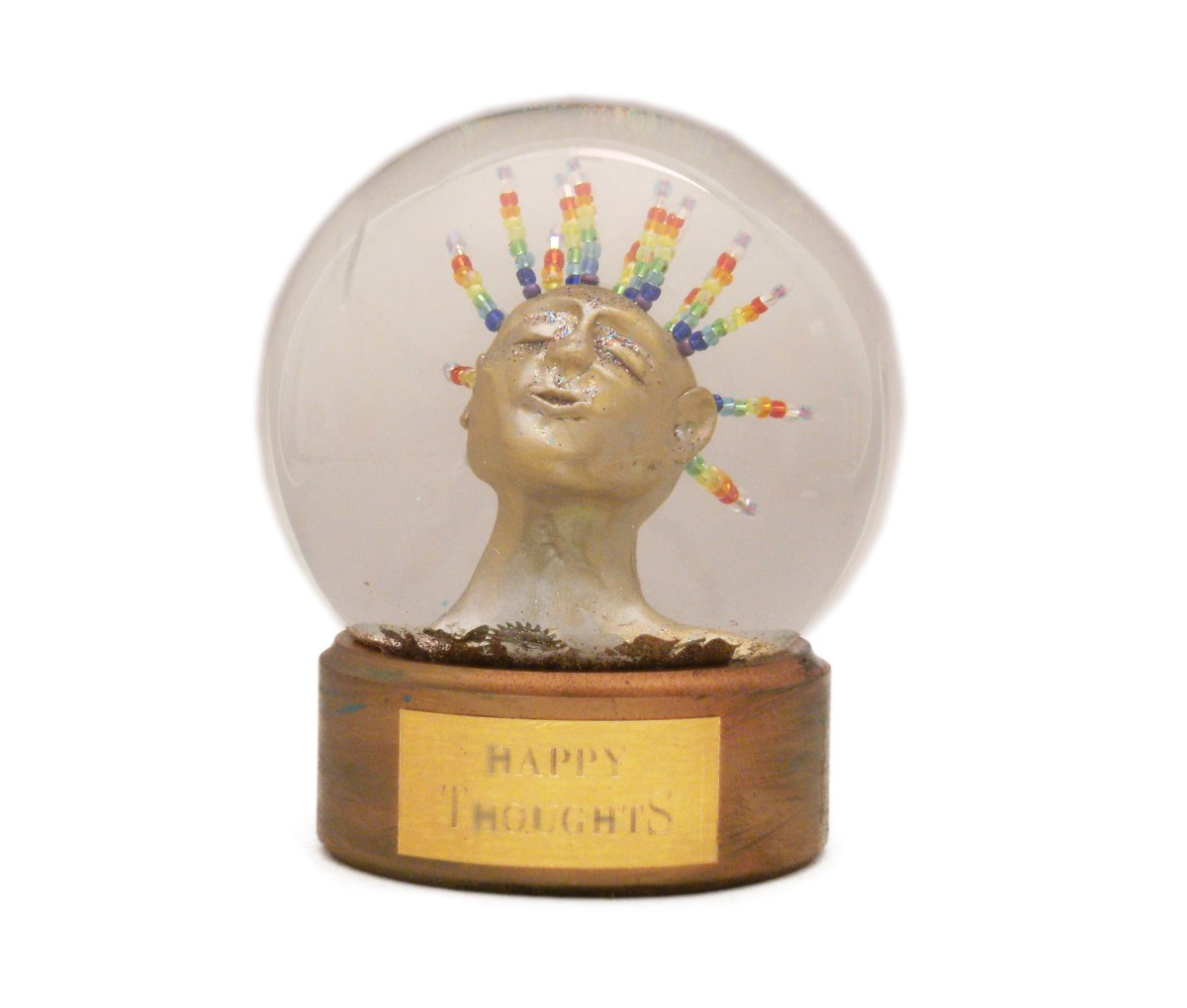 Happy Thoughts snow globe 2016 Camryn Forrest Designs, Denver, Colorado, USA