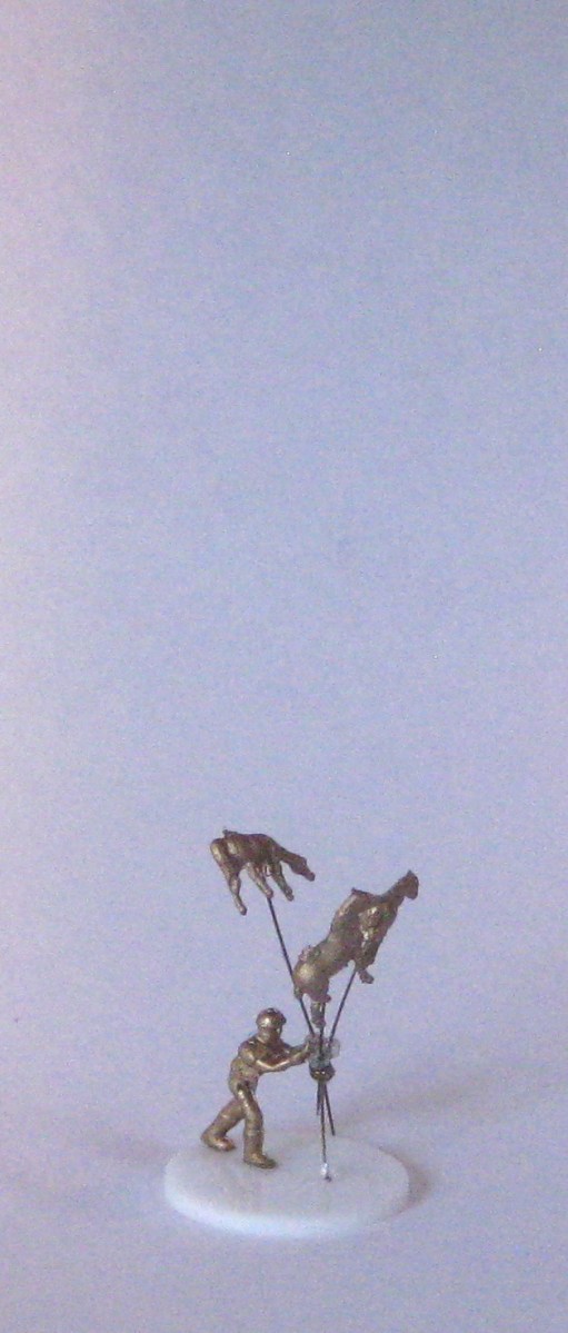 Hold Your Horses custom snow globe, Camryn Forrest Designs, Denver, CO USA 2016