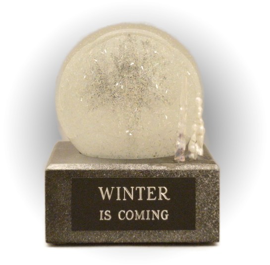 Camryn Forrest Designs snow globe: Winter Is Coming