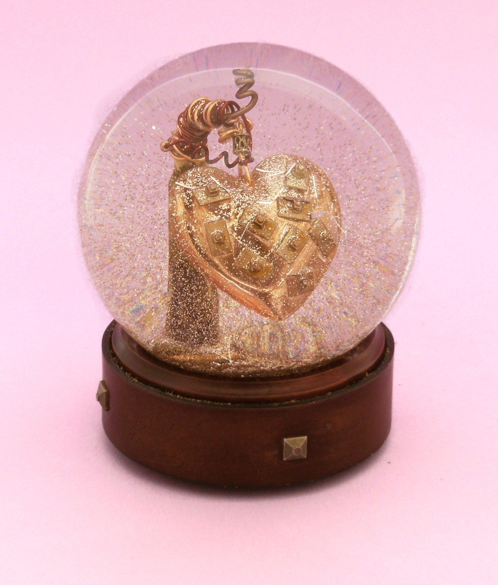 Heart snow globe, Camryn Forrest Designs, Denver Colorado